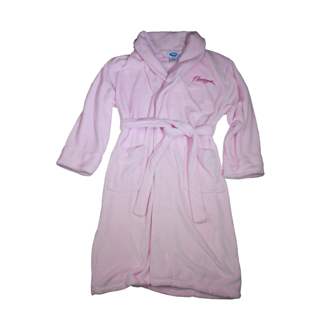 Pink Embroidered Robe EMBROIDERED ROBE – Flamingosis Merch Shop